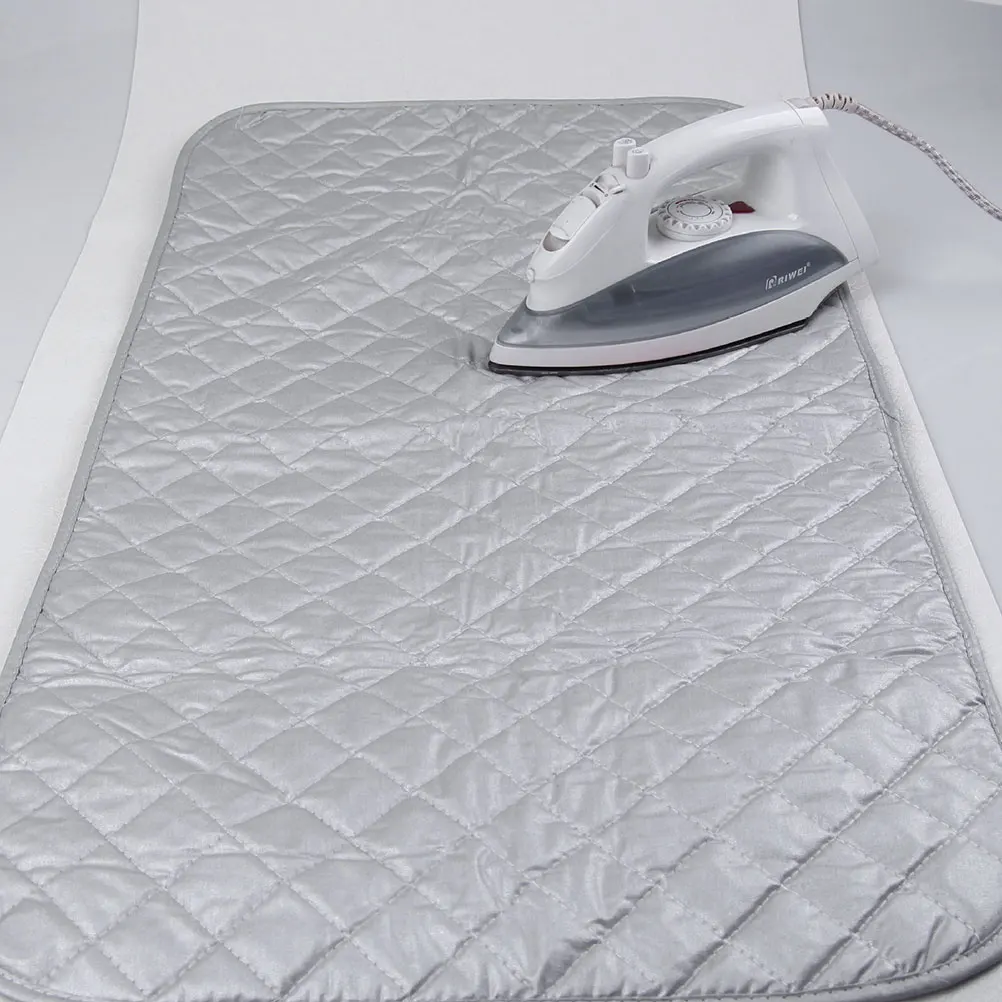 

55X120Cm Thick Ironing Mat High Temp Resistant Non-Slip Iron Pad For Shirts Cotton Tops Safe Portable Heat Protection Laundry