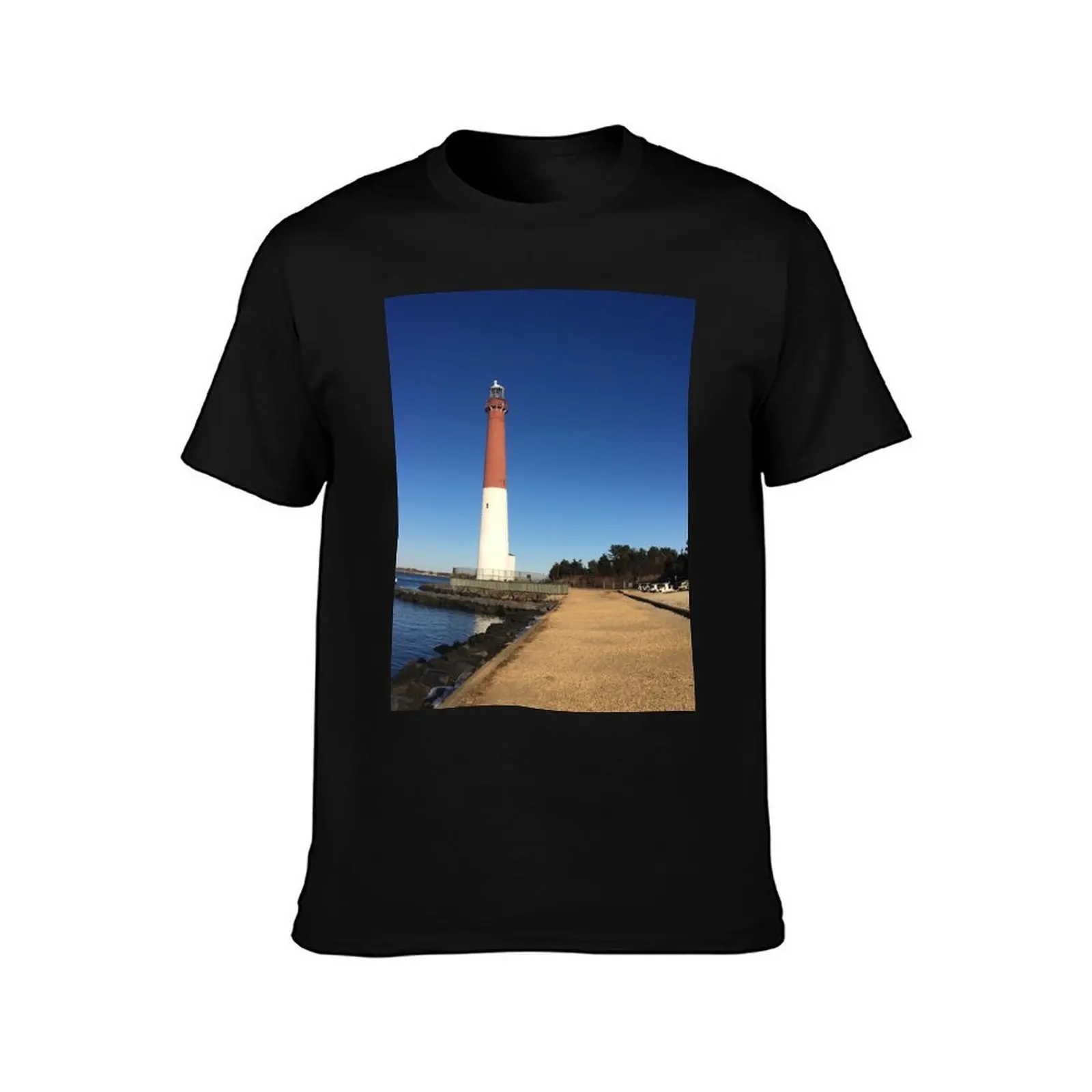 Old Barney, Barnegat Lighthouse, NJ T-Shirt, Summer Casual Cotton Tee, Oversized Streetwear Tops, Vintage Graphic Print