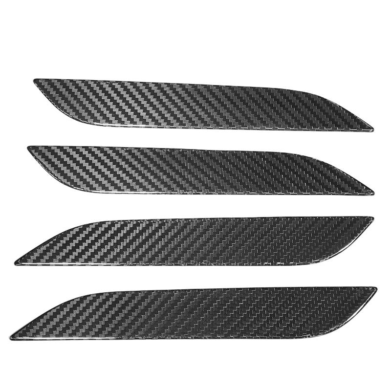 For TESLA MODEL S 2016-2023 forged surface carbon fiber door handle exterior car door pull carbon door trim decoration body kit