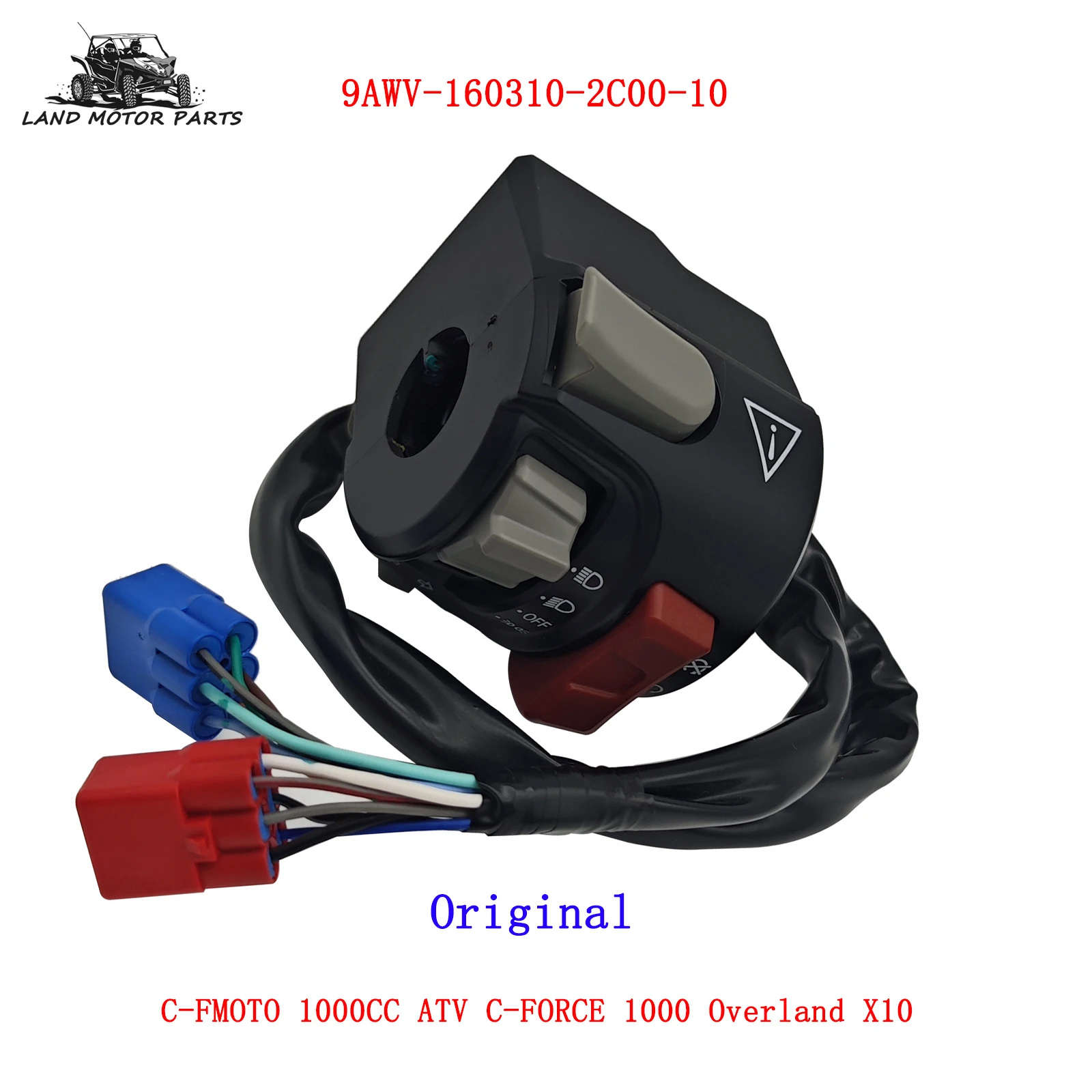 

Оригинальный ручной переключатель в сборе, левый 9AWV-160310-2C00-10 для C-F MOTO 1000CC ATV C-FORCE 1000 Overland X10