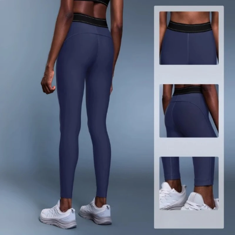 

New Color-Blocked Athletic Pants Running Tights High-Stretch Fitness Yoga Pants for Women