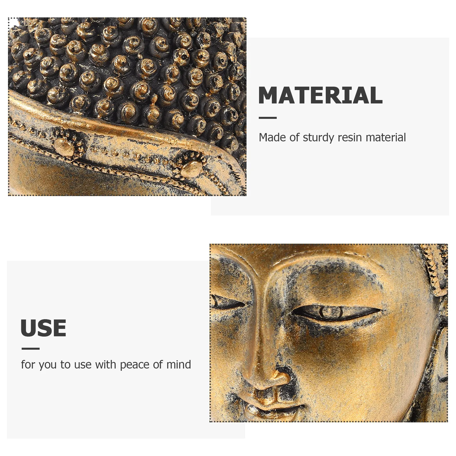 

Buddha Head Resin Zen Statue Zen Decorations For Home Small Size Desk Decor Home Office Shelf Ornament Buddha Decorations