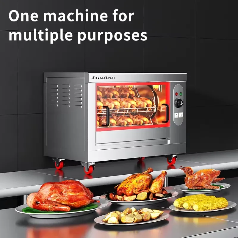 Commercial High-Temperature Electric Rotisserie Oven Multi-Functional Large Capacity for Bakery & Restaurant Use for Hotels