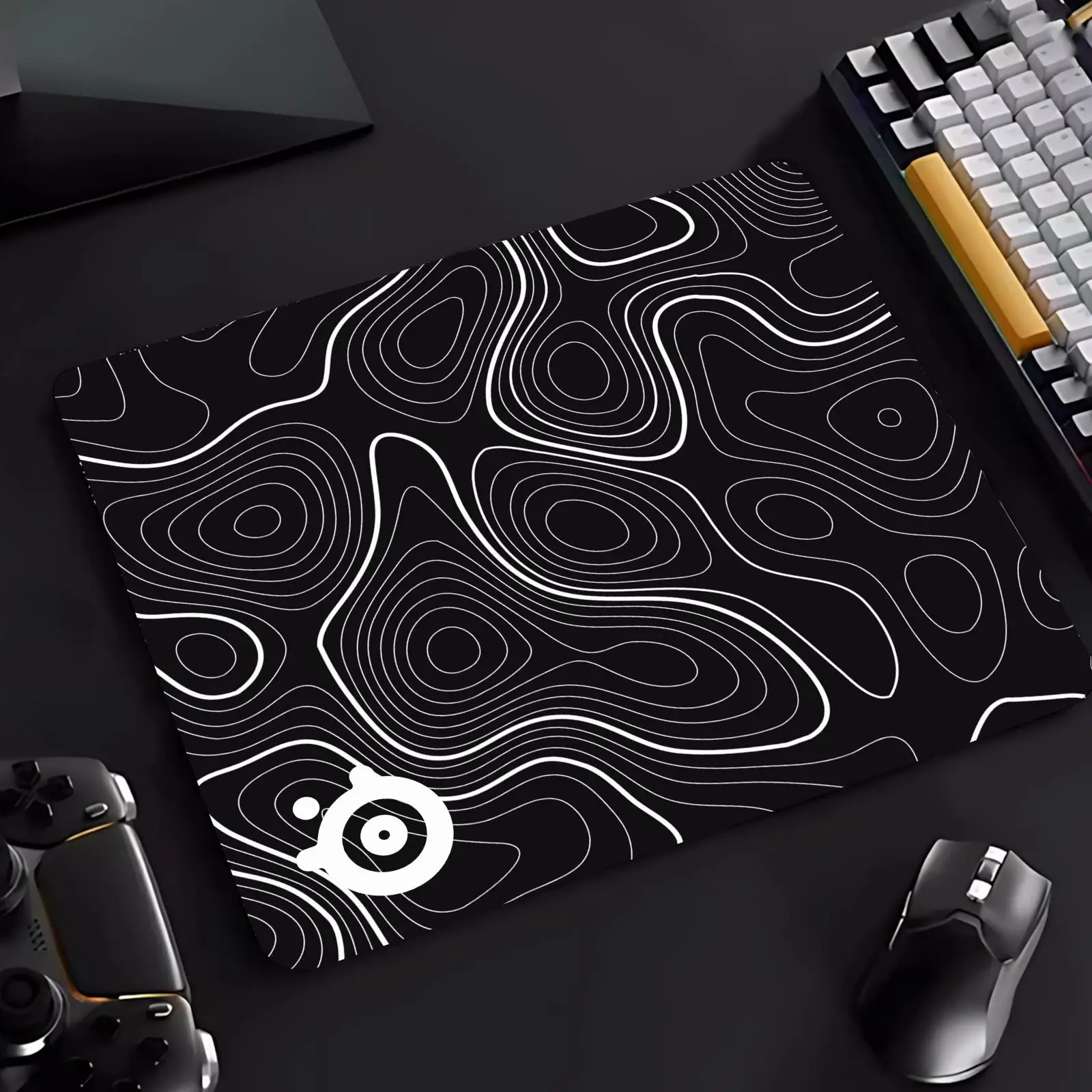 SteelSeries QcK Contour Mouse Pad Cartoon rubber Small mouse pad desktop computer office keyboard e-sports ROGs game