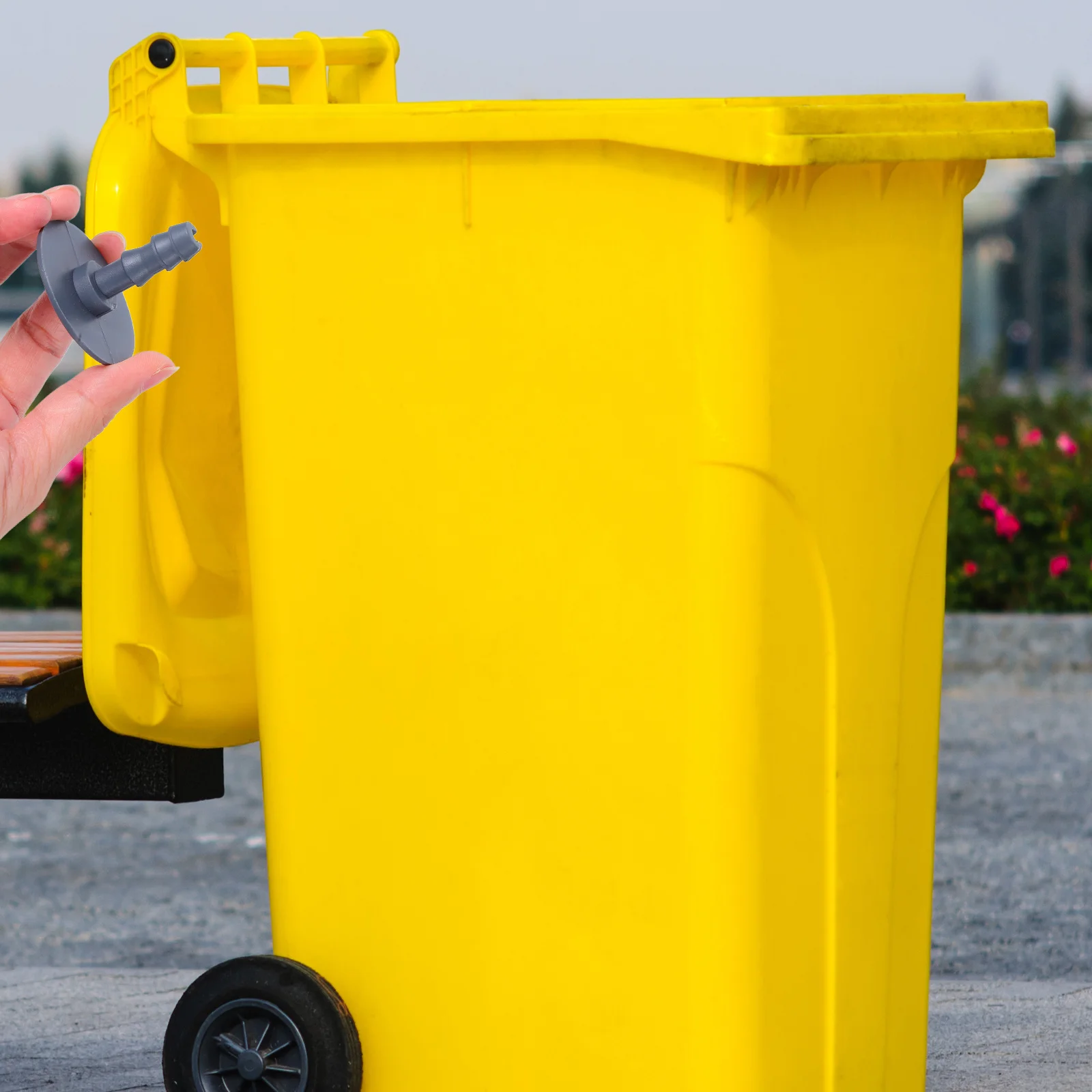 

2Pcs Trash Can Foot Pedal Support Rod Clip Repair Replacement Parts Step Trash Bin Pedal Bracket for Office Home Use