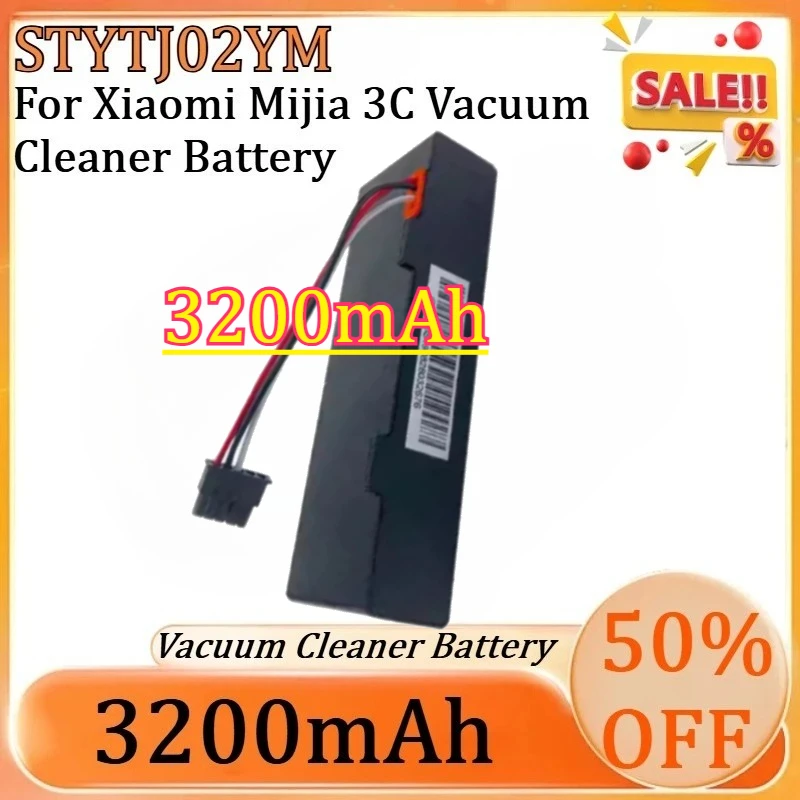 

Новая высококачественная батарея STYTJ02YM 3200 мАч для пылесоса Xiaomi Mijia 3C