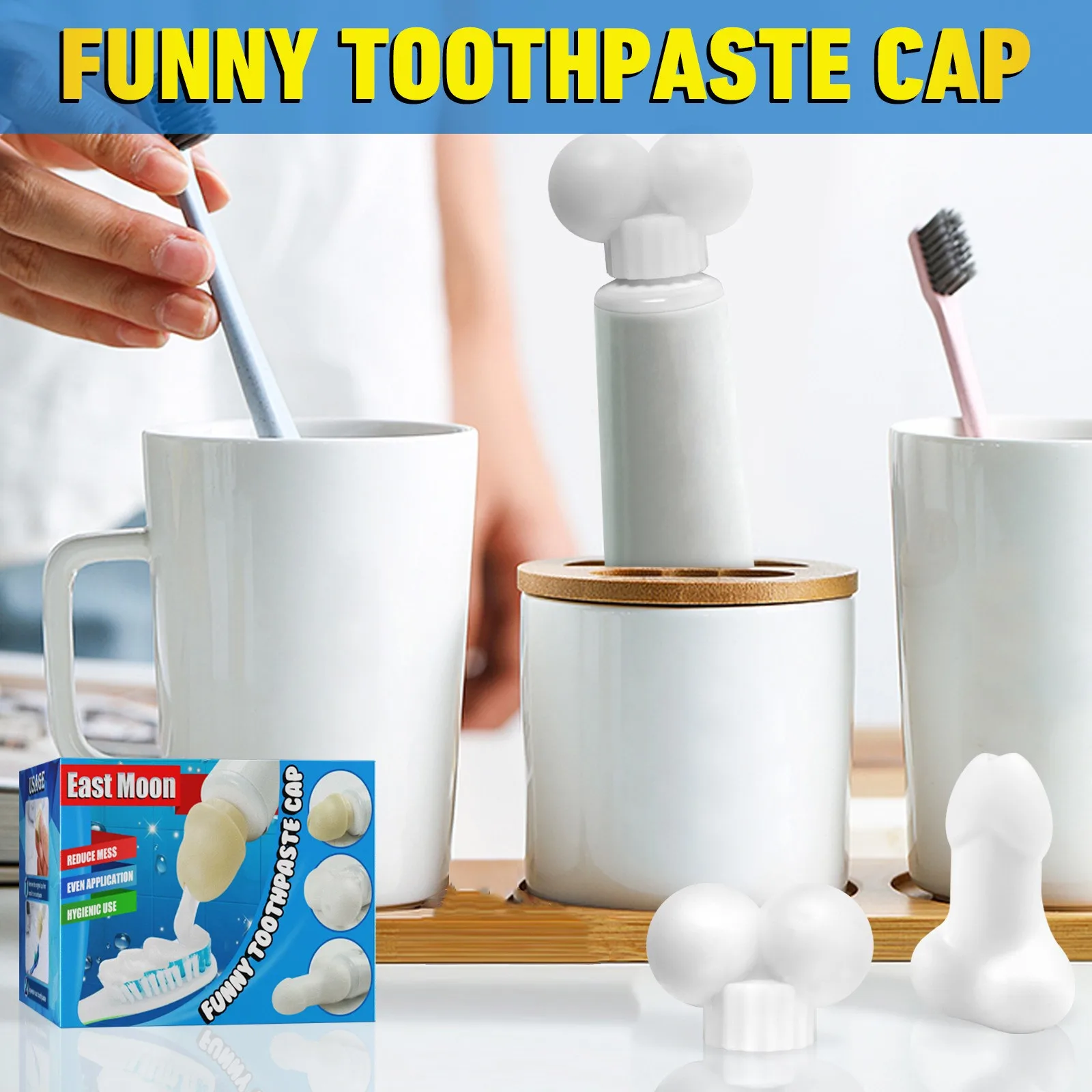 

TintinToothpaste Head Personality Toothpaste Head Fun Toys Spoof Toys Smelly Vials Carnival