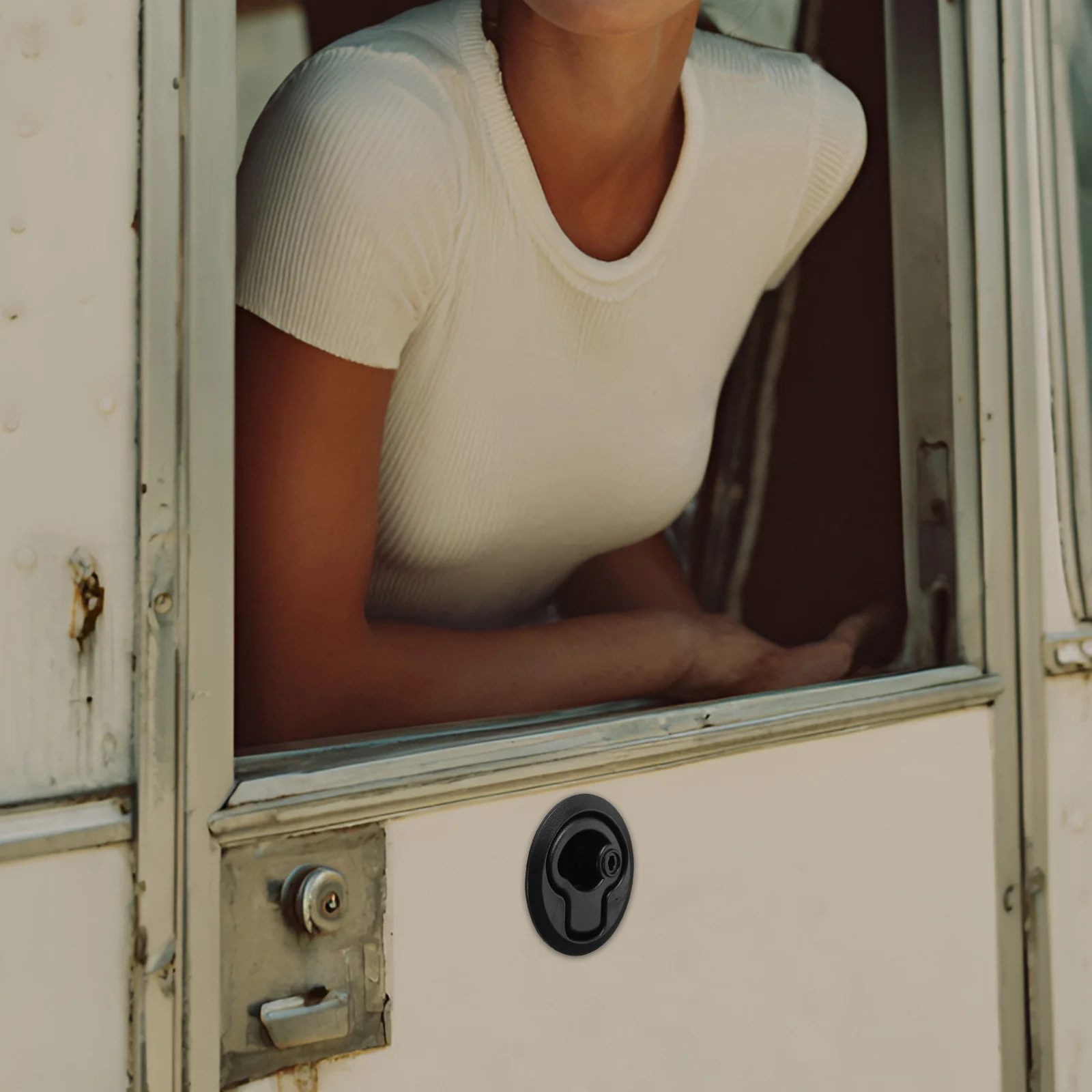 

4pcs Pull Slam Latches For Deck Hatch Handles Cabinet Door Pulls Rv Storage Locker Durable Rubber Corrosion Resistant Easy