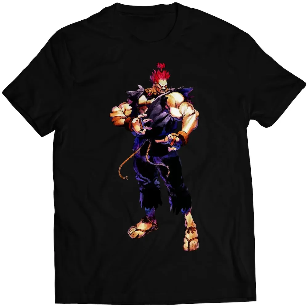 Akuma Gouki Super Street Fighting 2 Turbo Premium T Shirt Vectorized Design