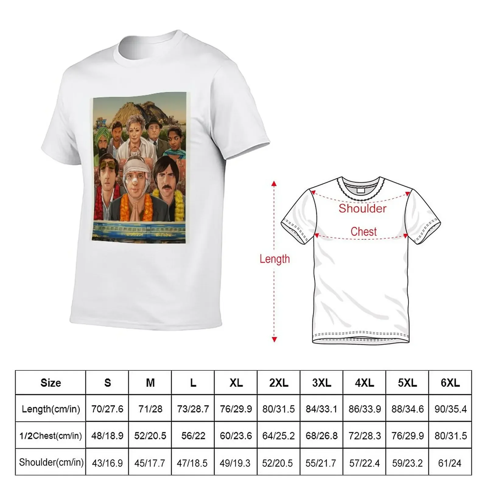 The Darjeeling Limited Fan Art Goodies T-Shirt custom t shirt customizeds shirts graphic tee Men's t-shirt