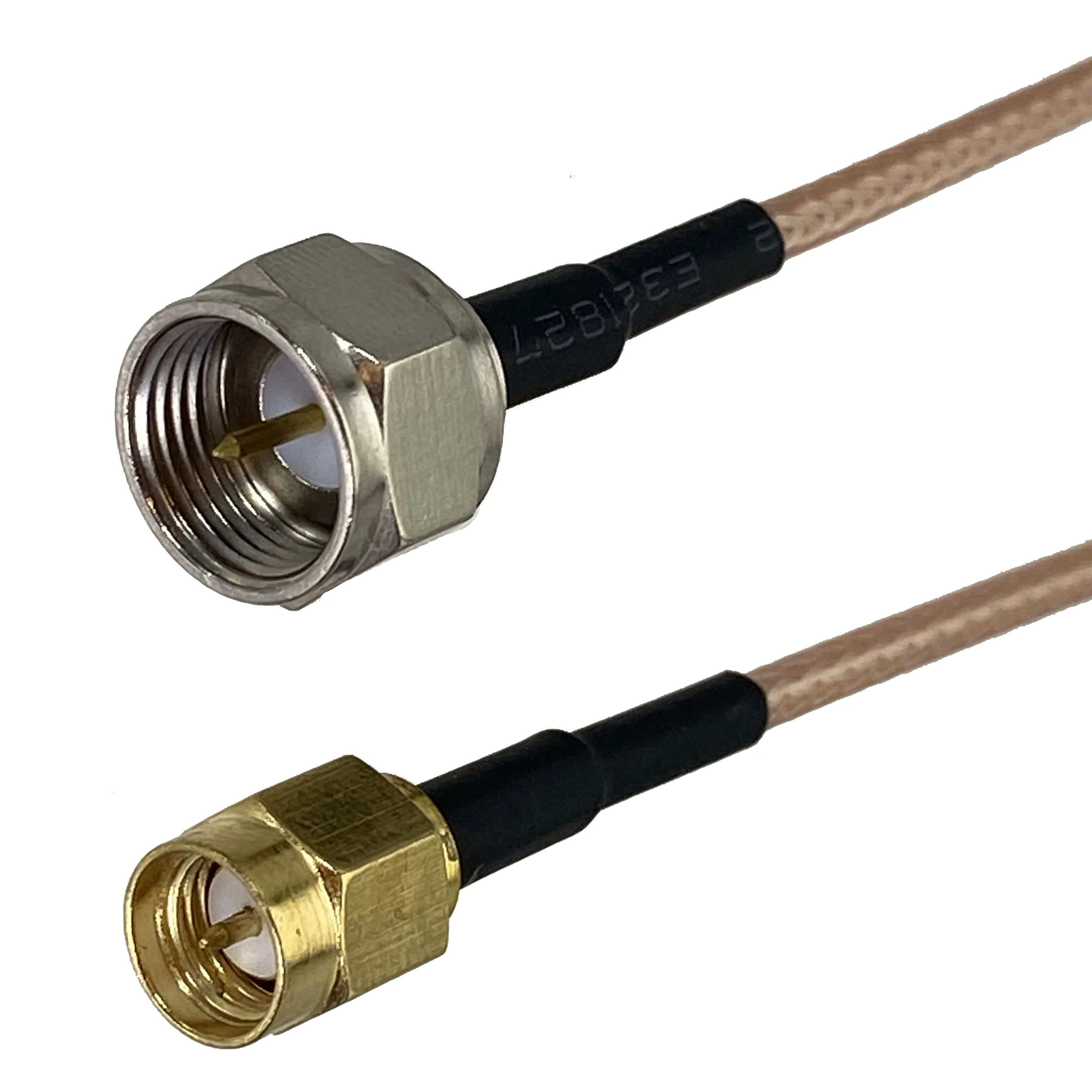 1Pcs RG316 F TV Male plug to SMA Male Plug Straight Connector Wire Teerminals RF Coaxial Jumper Pigtail Cable 4inch~10FT