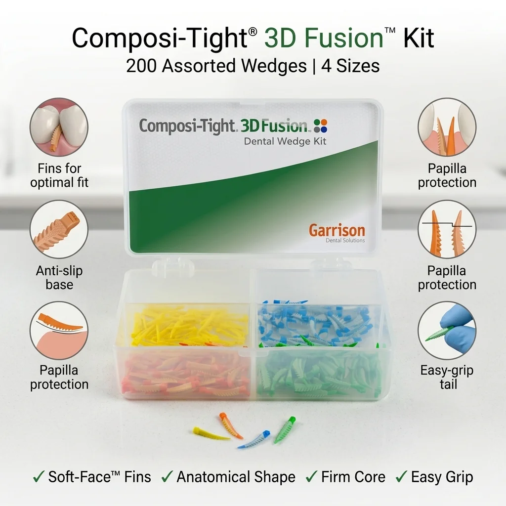 

Стоматологические проксифинальные клинки Garrison Composi-Tight 3D Fusion FXK4-M для матричной системы, инструменты для стоматологических клиник, реставрационные материалы