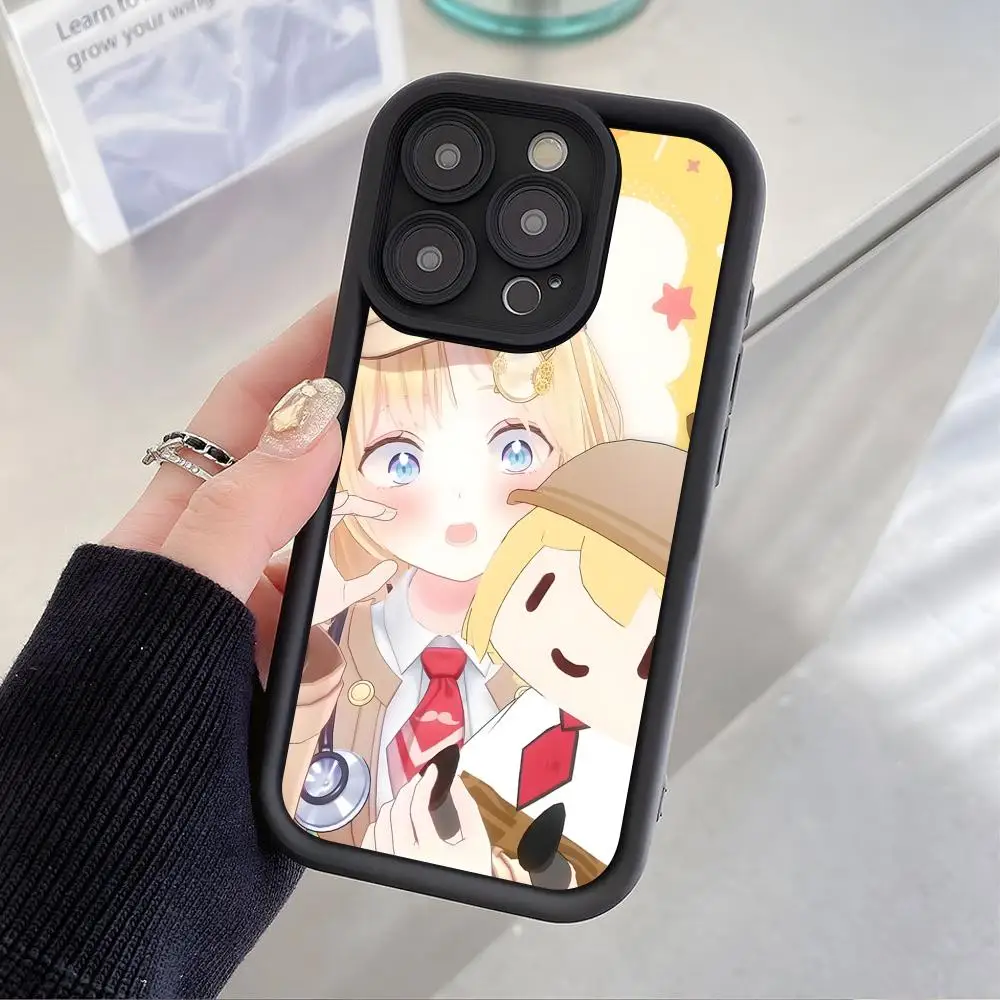 

Чехол Holo Amelia Watson из утолщенного ТПУ для iPhone 17 16 15 14 13 12 11 Air Pro Max Plus, цветной