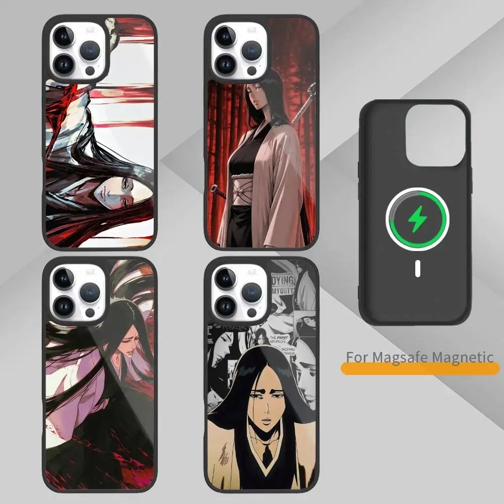 

Unohana R-Retsu B-Bleaches Phone Case For iPhone17,16,15,14,13 Plus,Pro Max Magnetic For Magsafe Wireless Charging