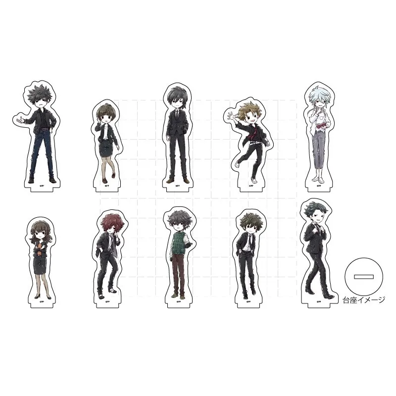 

Anime Mini Figure Doll Ginoza Nobuchika Kagari Shuusei Acrylic Stands Model Cosplay Toy For Gift