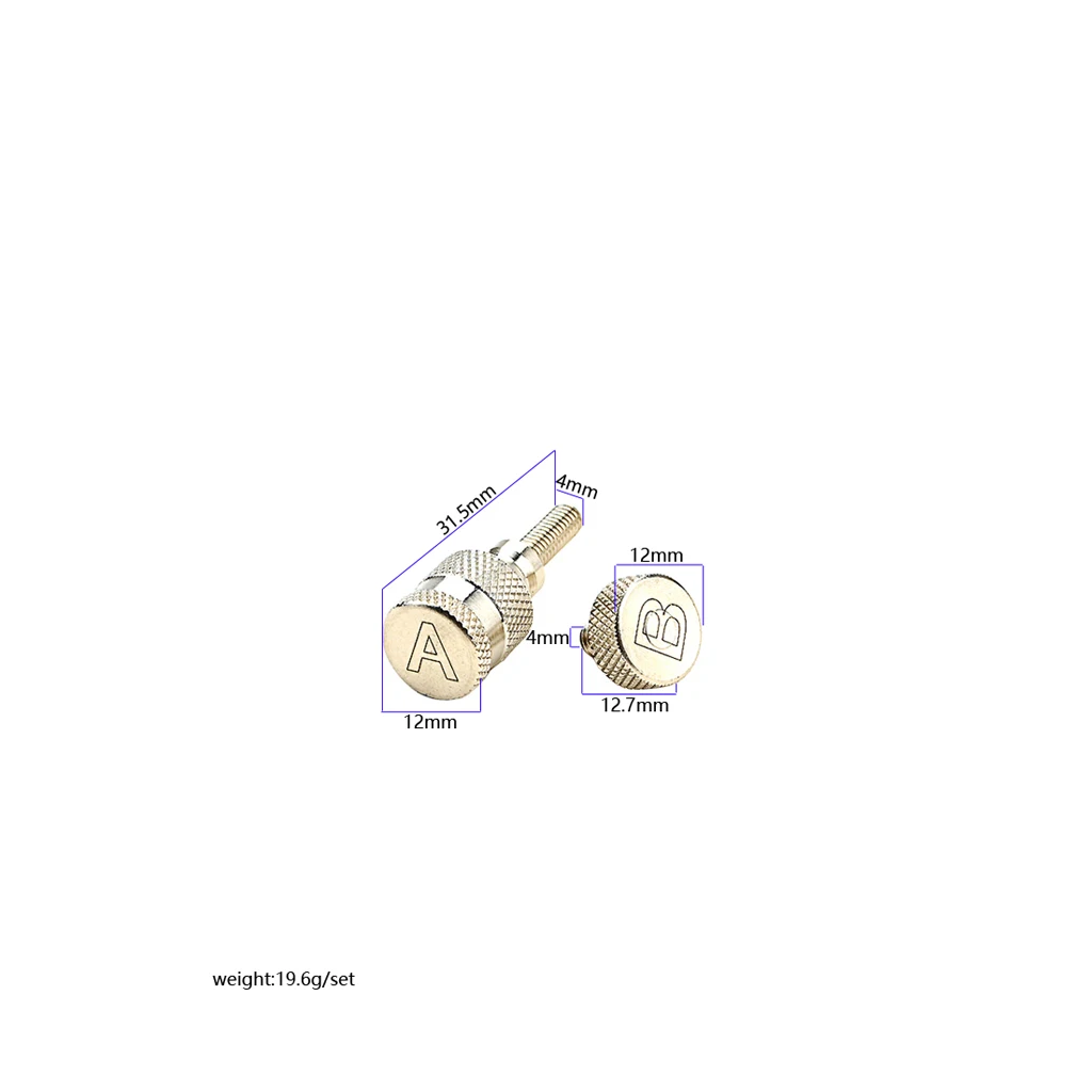 Sax Neck Tightening Screws Sax Curved Neck Fixed Screw for Alto Tenor Soprano Saxophone Repair Parts - Thread Diameter 4mm