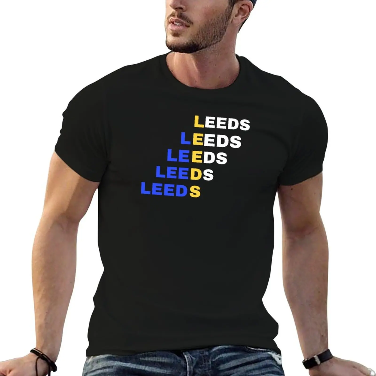 LEEDS T-Shirt tees plain mens graphic t-shirts hip hop
