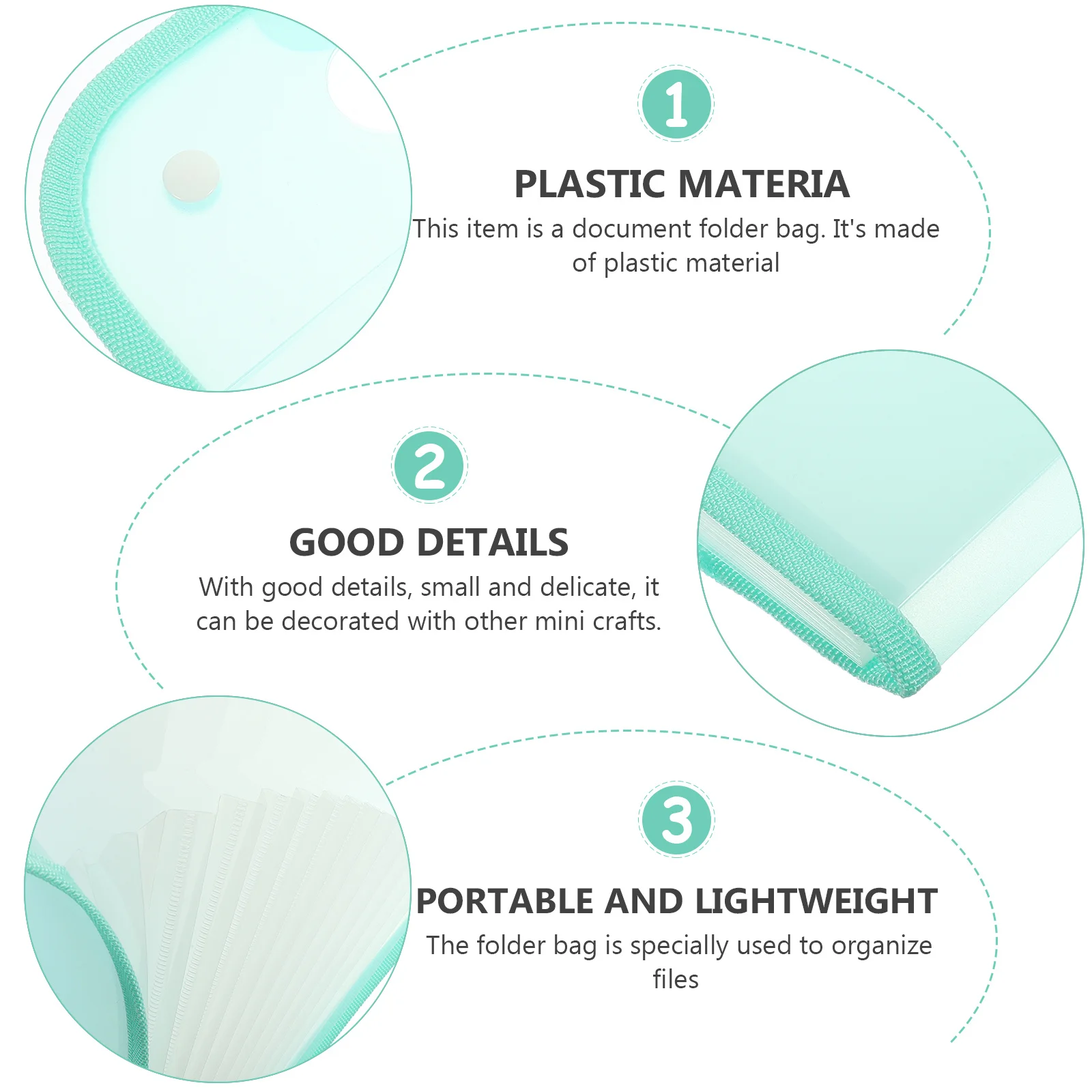 

A4 Plastic File Folder Accordion Binder Portable Document Organizer Storage Holder For Papers Receipts Business Cards