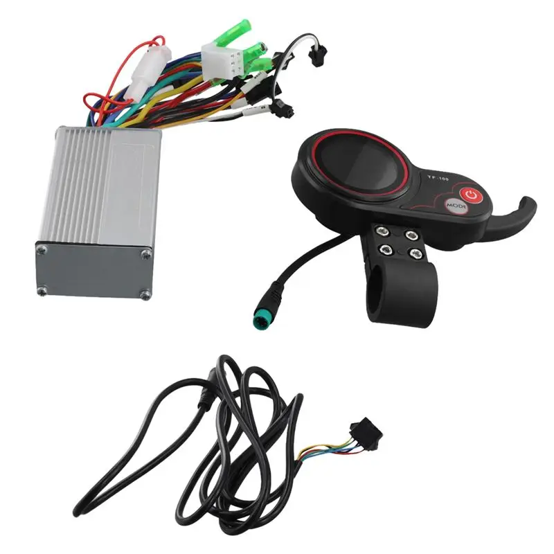 

TF100 LCD Display Dashboard 5PIN+36V/48V 350W Controller Kit For Electric Scooter Electric Bicycle