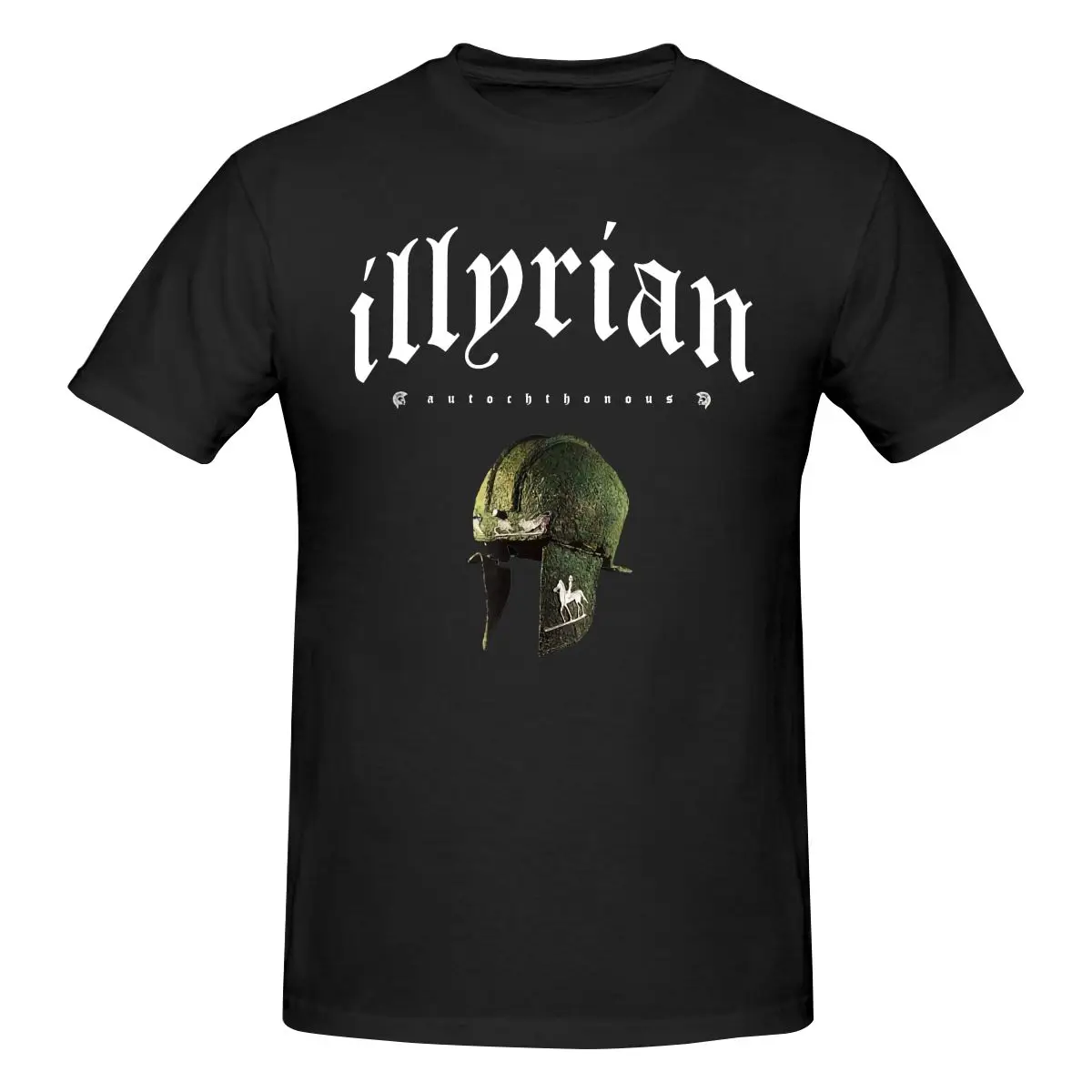 Illyrian Autochthonous Cartoon Print Men'S T-Shirt Breathable Top Street Fashion T-Shirt Men'S Casual Summer T-Shirt