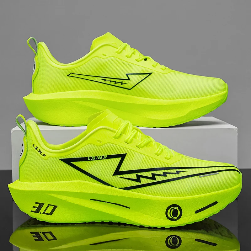 Men's casual sports shoes with carbon plate shock absorption, racing running shoes, endless endurance training shoes, men's casual shoes, lightweight, soft-soled, stylish and versatile