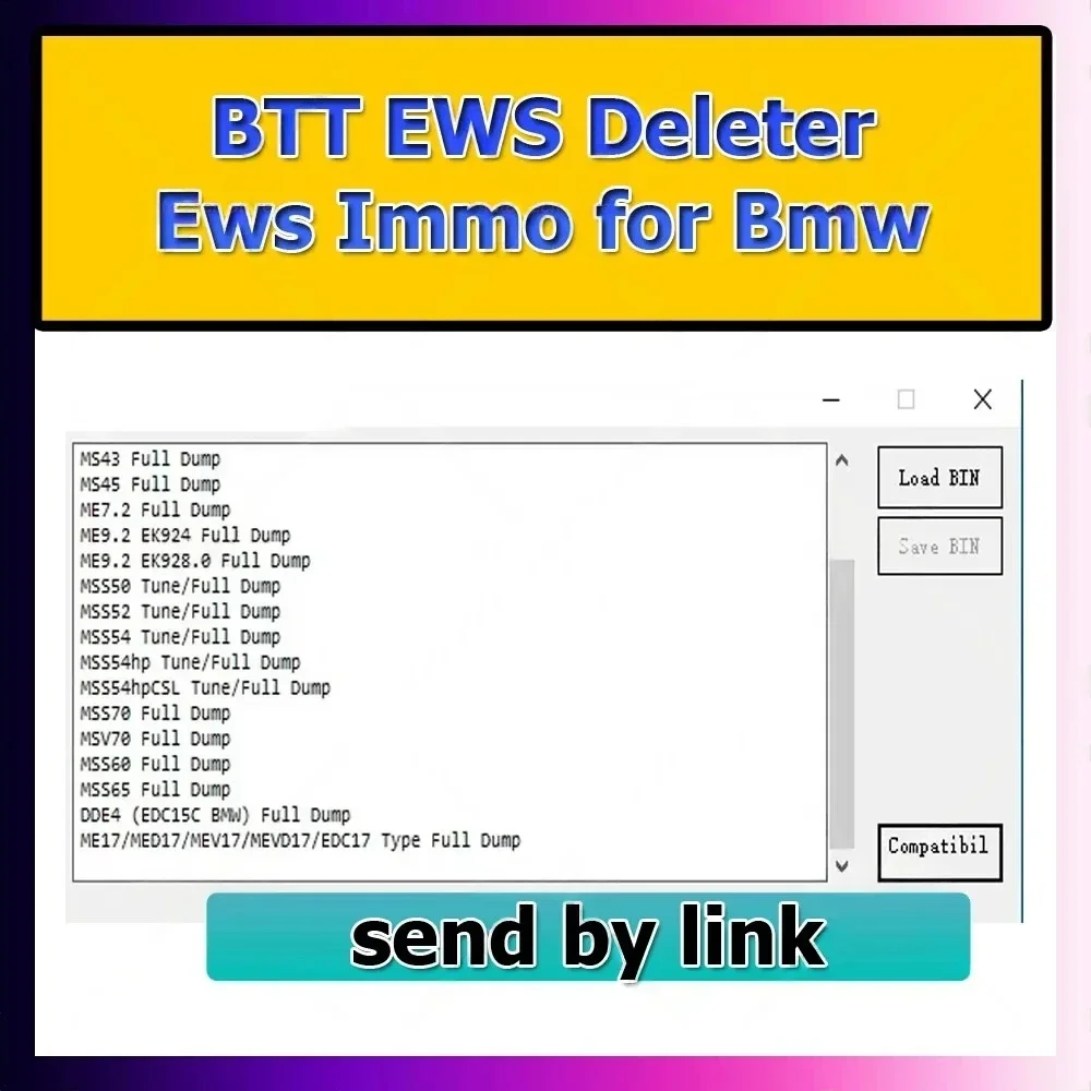 Car Repair for Bmw IMMOFF BTT EWS 1.1 Deleter Tool Diagnostic Auto ECU repair ecu car power MS41 MS42 MS43 MS45 ME17/MED17/MEV17