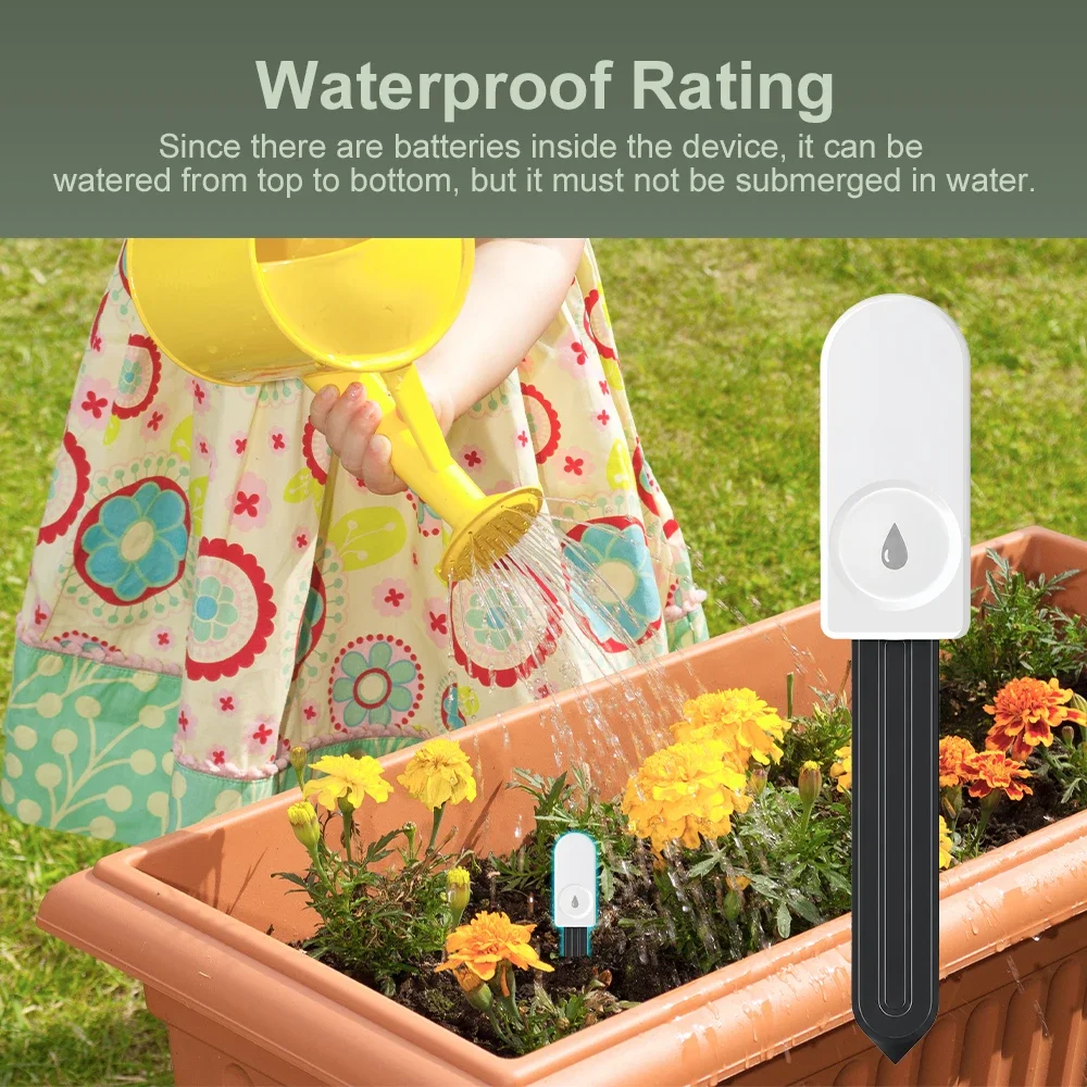 Works With Tuya ZigBee 3.0 Soil Moisture Tester Gardening Humidity Meter Farm Lawn Plants Flower Soil Monitor Sensor Hygrometer