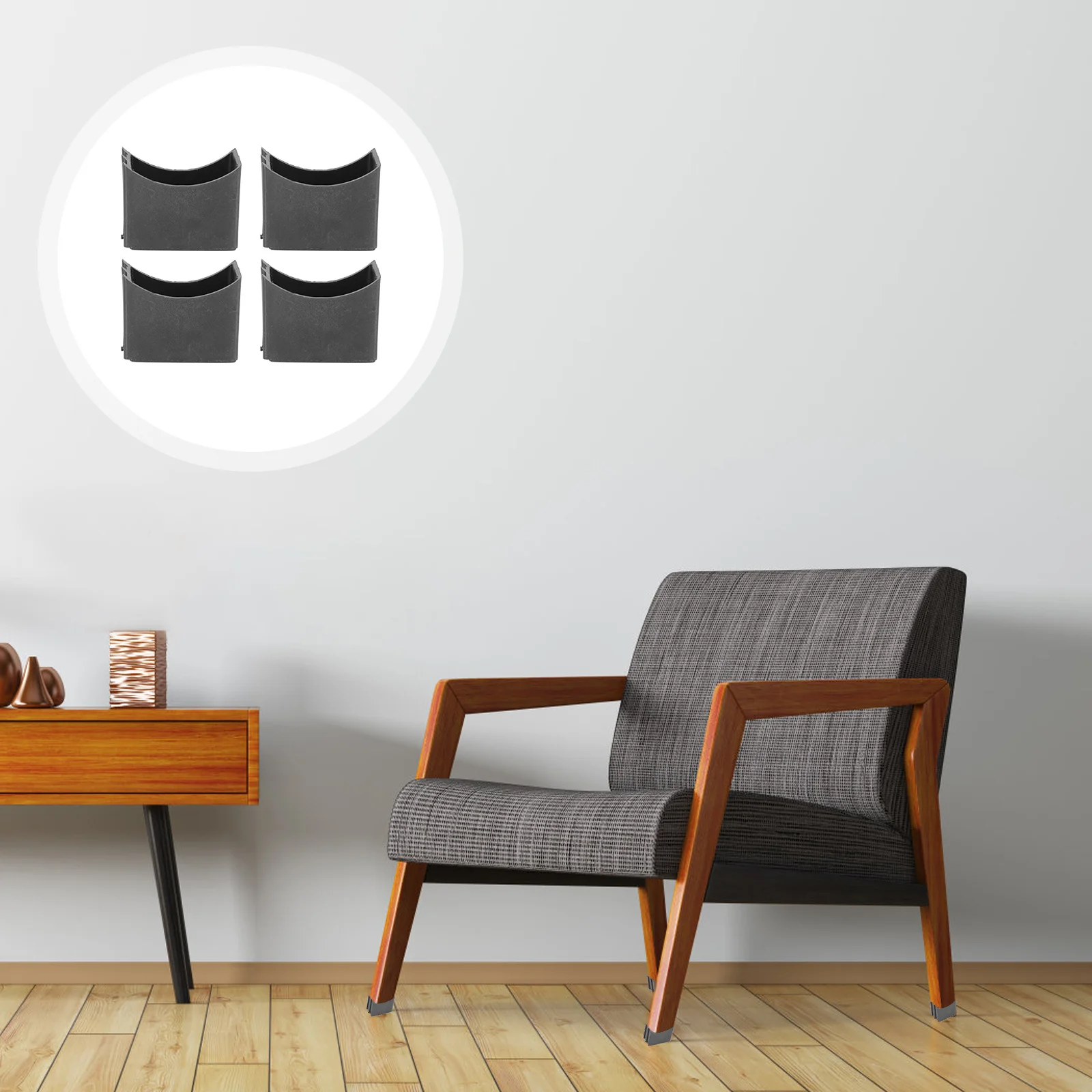 

DOITOOL 20pcs Table Chair Foot Pads Felt Leg Protectors for Desk Stool Furniture Bedroom Use