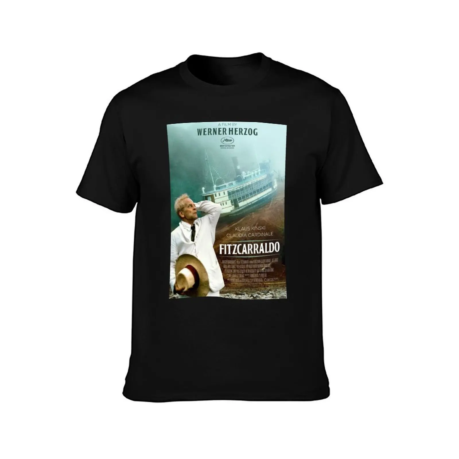 Fitzcarraldo Werner Herzog T-Shirt, Summer Casual Cotton Tee, Oversized Streetwear Tops, Vintage Graphic Print, Unisex Men Women