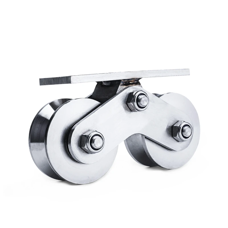 304 stainless steel  puller gate track sheave two-wheel V-wheel groove wheel U-wheel H-wheel translation door bearing wheel