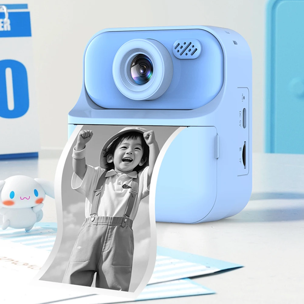 

Instant Print Camera HD Digital Camera 2.4 Inch Video Digital Camera USB Rechargeable Portable Digital Camera for Photography