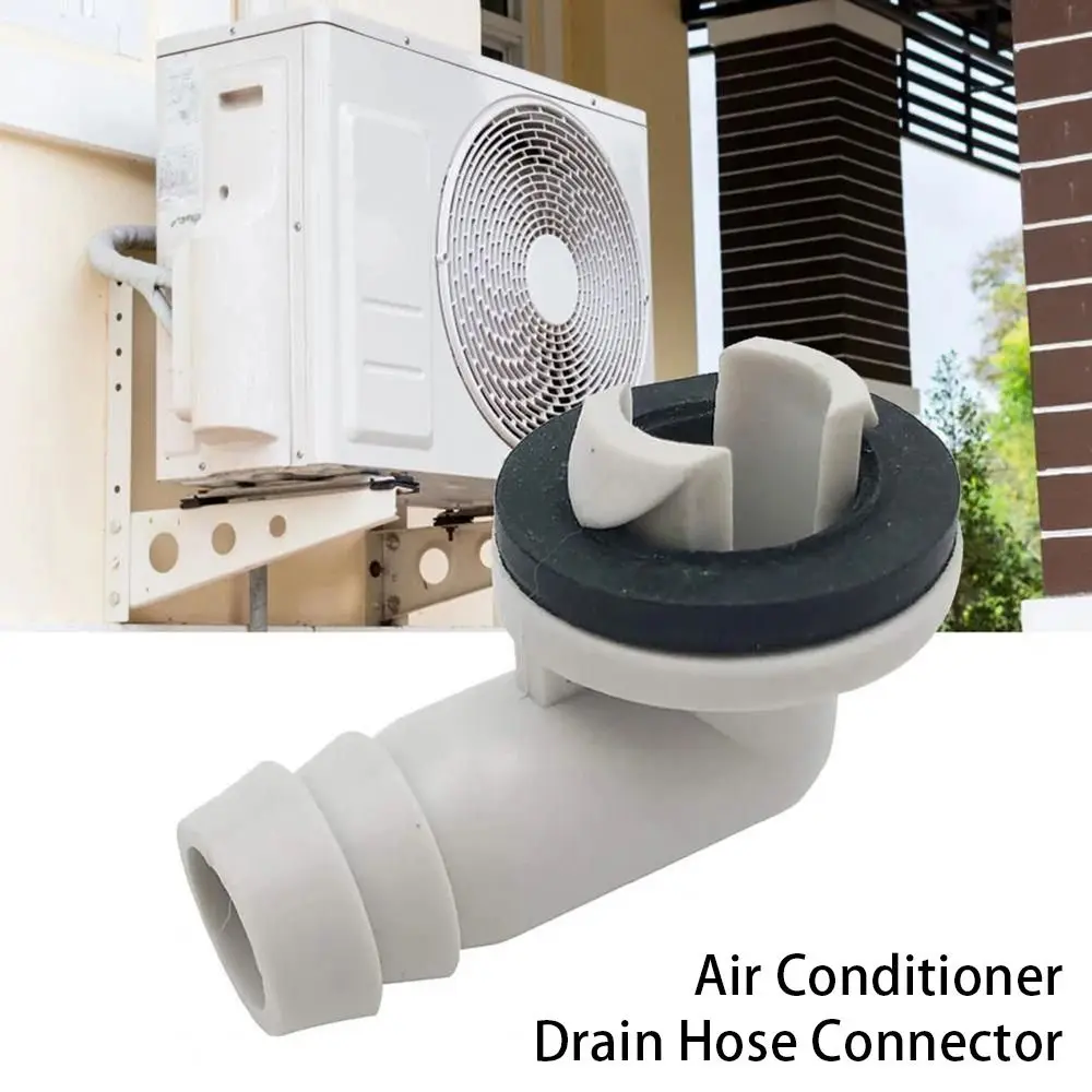 1Pcs Pipe Fittings Air Conditioner Drain Connector with Rubber Ring Air Conditioning Drain AC Drain Hose Plastic Dia 15mm