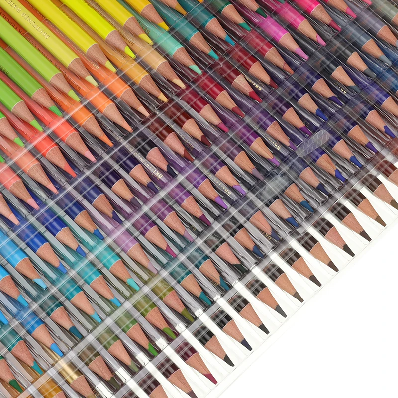 ชุดดินสอสีน้ำมันสำหรับมืออาชีพ48/72/120/150/180สีชุดดินสอวาดภาพนักเรียนชุดอุปกรณ์ศิลปะโรงเรียน