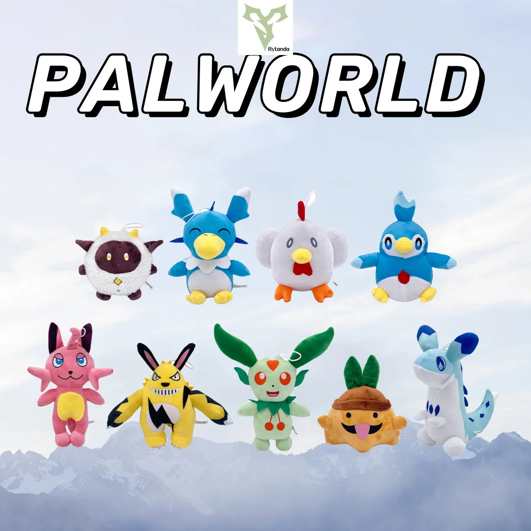 

Мягкие плюшевые игрушки Palworld, милые мягкие синие хорьки, маленькая овечка, искусственные животные, плюшевые игрушки, украшения для дома, подарки на день рождения