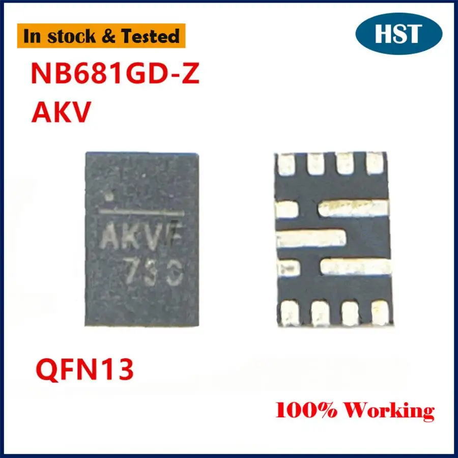 오리지널 NB681GD-Z IC 칩, NB681GD AKVF AKVG AKV 13AKVH QFN13, 5PCs/로트, 신제품