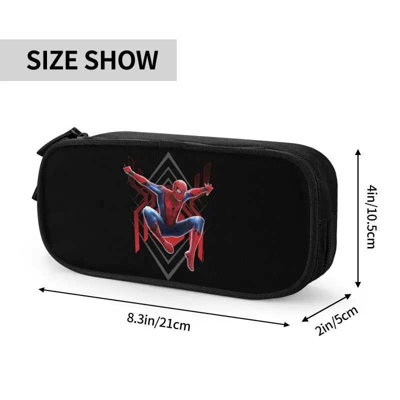 Imagem -04 - Spiderman Spider Jump Pencil Case Bolsa de Caneta de Grande Capacidade Material Escolar Meninos e Meninas Personalizado