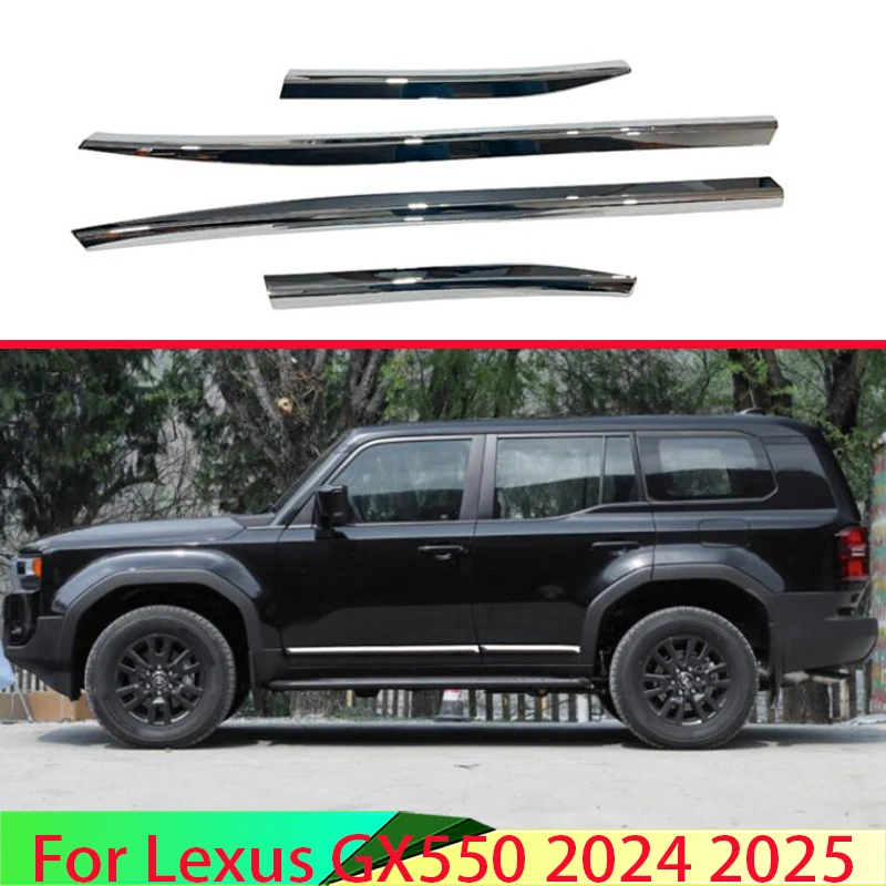 For Lexus GX550 2024 2025 Car Accessories ABS Chrome Side Door Body Molding Moulding Trim