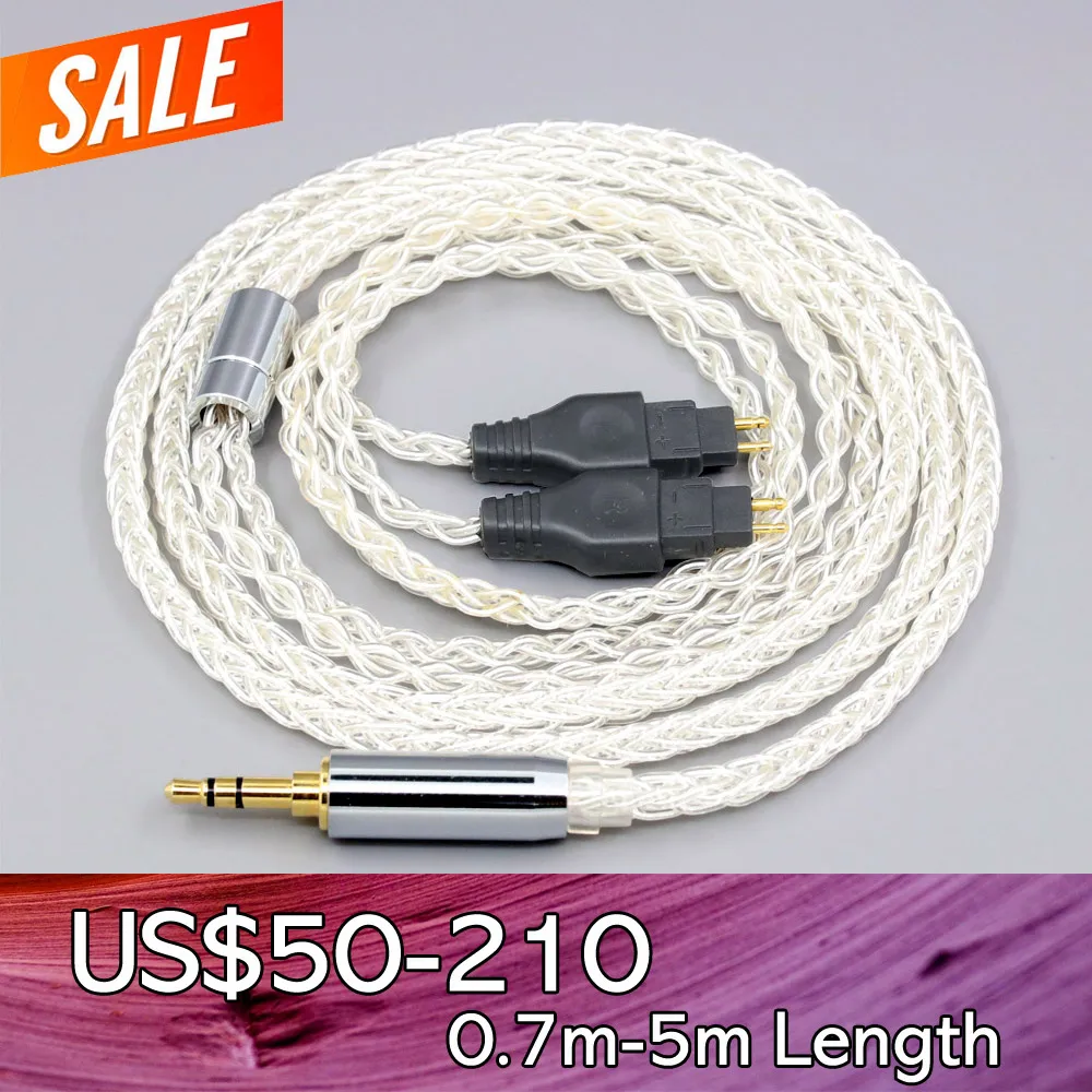 8 Core 99% 7n Pure Silver Palladium Earphone Cable For Sennheiser HD580 HD600 HD650 HDxxx HD660S HD58x HD6xx LN008401