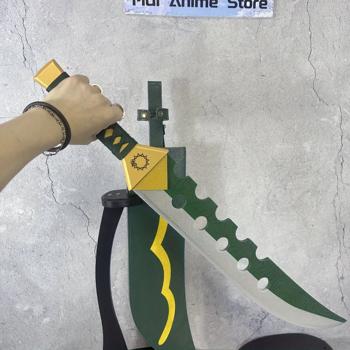28in The Seven Deadly Sin Katana Anime Cosplay Prop Ninja Knife Meliodas Lost Bane Sword Real Japanese Katana Samurai Sabre Gift