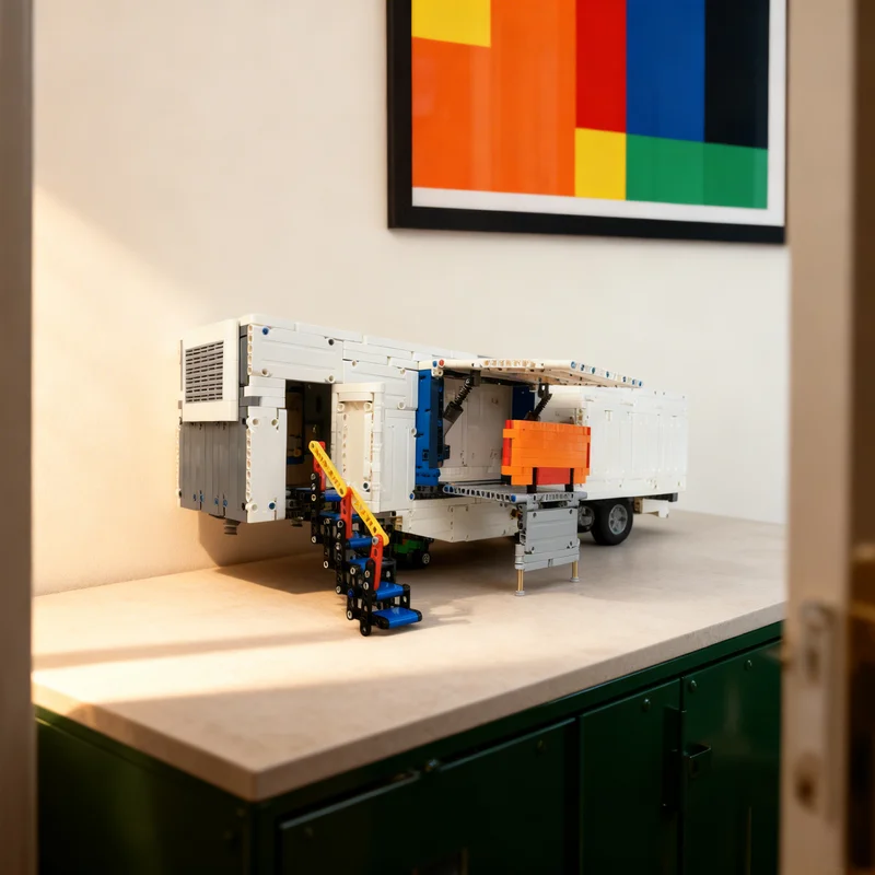 

4259pcs MOC Trailer Clinic On Wheels Technical Model Building Blocks DIY Gift Creative Collectible Display Decor Premium Adult