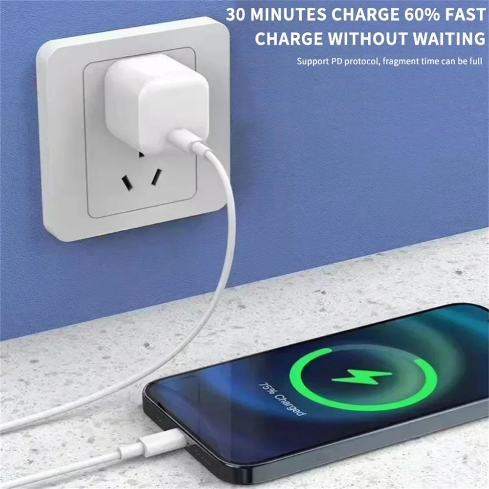 20W USB C Type‑C Quick Charge Power Adapter Portable Fast Charging High‑Speed Charging Wall Adapter For iPhone Samsung Xiaomi 17