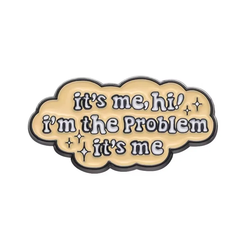 Lustige humorvolle Satz Emaille Pins kreative geometrische positive Zitate Broschen Revers Abzeichen Modeschmuck Geschenke für Freunde