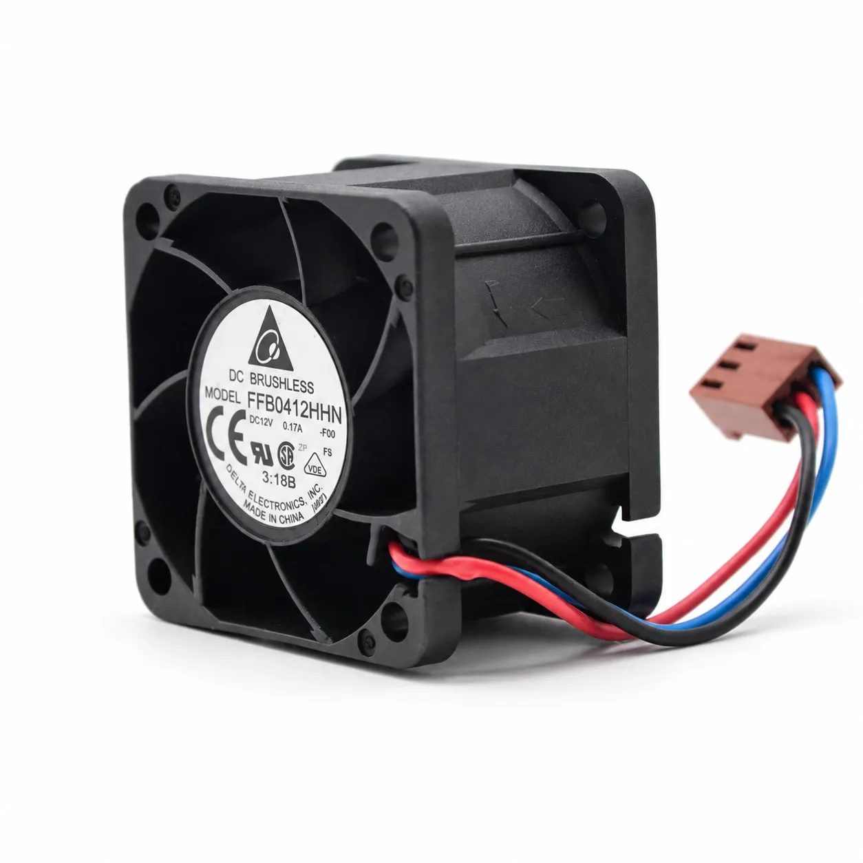 FFB0412HHN Server Fan 40x40x28mm 4028 1U DC 12V 0.17A Dual Ball Bearing Cooling for Delta