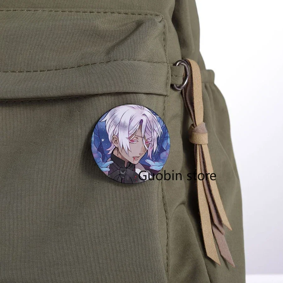 58mm Cute Anime The Case Study of Vanitas Brooches Manga Figure Cosplay Badge DIY Backpack Clothes Jewelry Accessory Button Pin