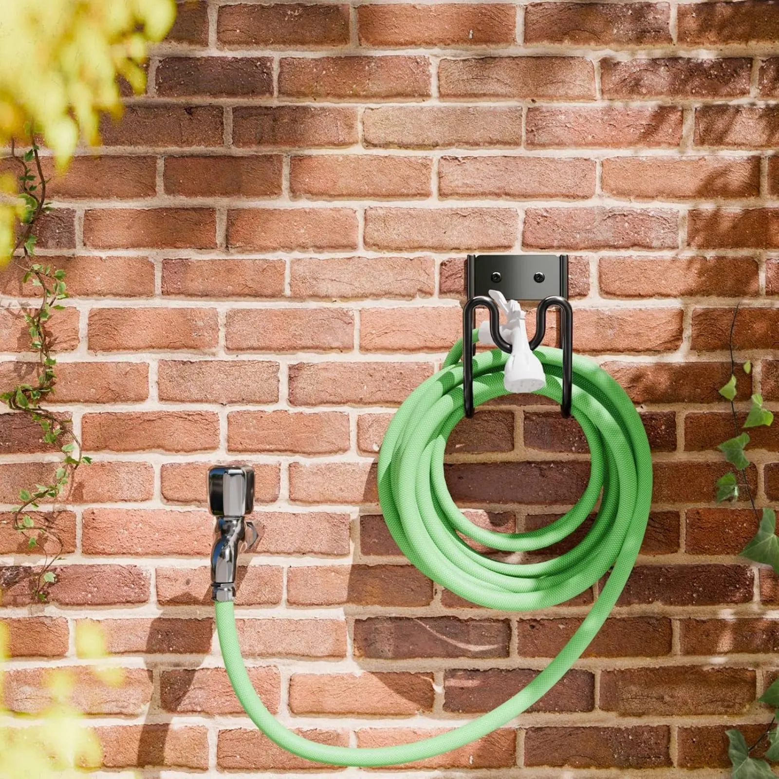 

Hose Hanger with Slot Easy to Install Garden Hose Hook Outdoor Organizer Space Saving Sturdy for Fence, Garage
