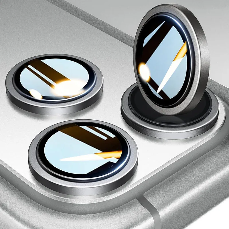 Gehärtetes Glas aus Aluminiumlegierung für Apple iPhone 17 Pro Max, Objektivfolie, Schutz, Kameraobjektivschutz für iPhone 17 Pro