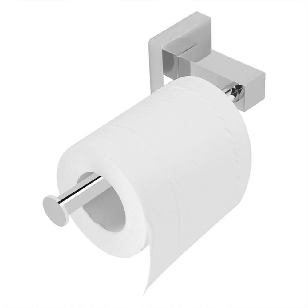 

Stainless Steel Toilet Paper Holder Durable Modern Easy Clean Rust Proof Bathroom Kitchen Bedroom Restroom Tissue Storage