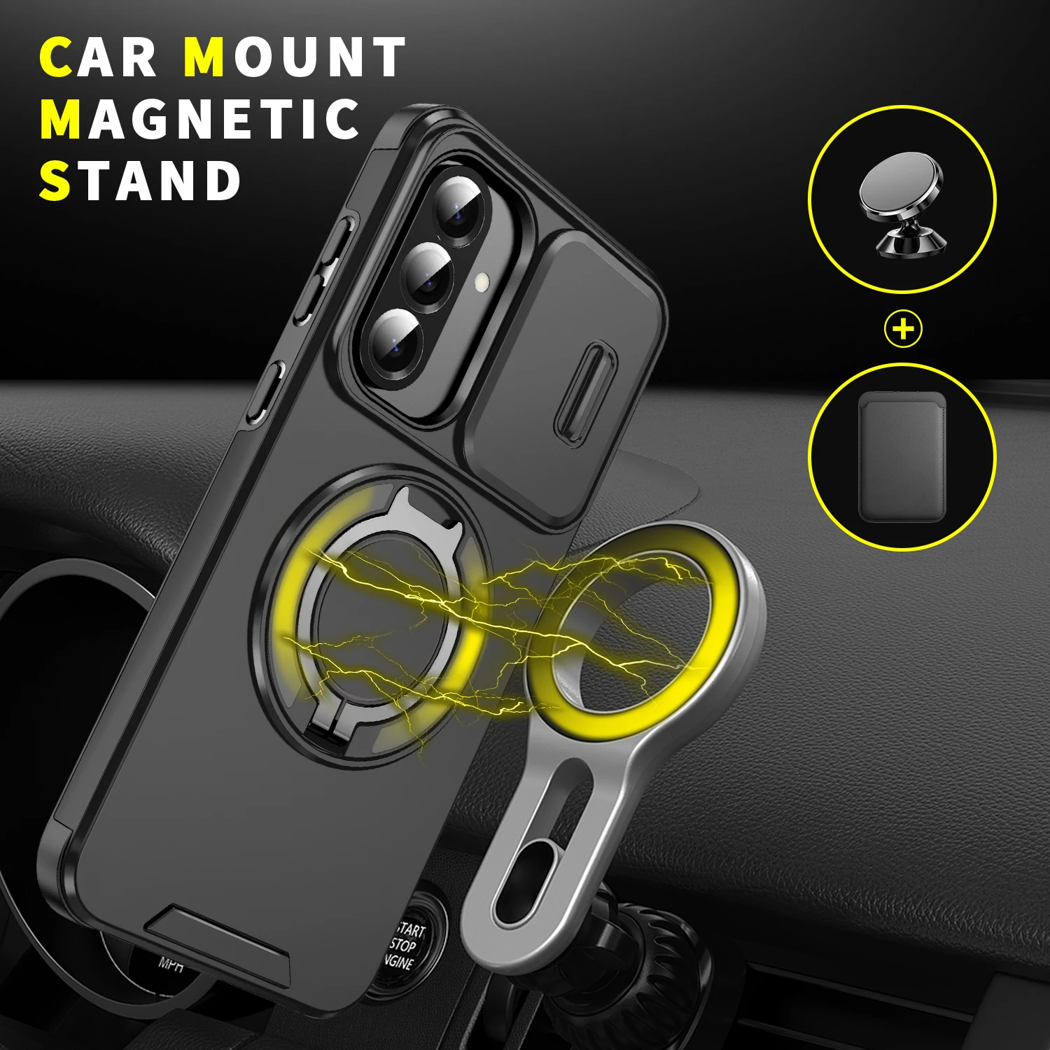 Strong Protecive Lens Cover Phone Case for Samsung Galaxy A17 5G S25 FE A16 A36 A56 A55 A35 A15 S24 Ultra S22 Plus S23 S21