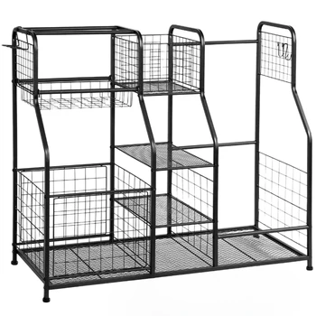 Golf bag rack, club metal display rack