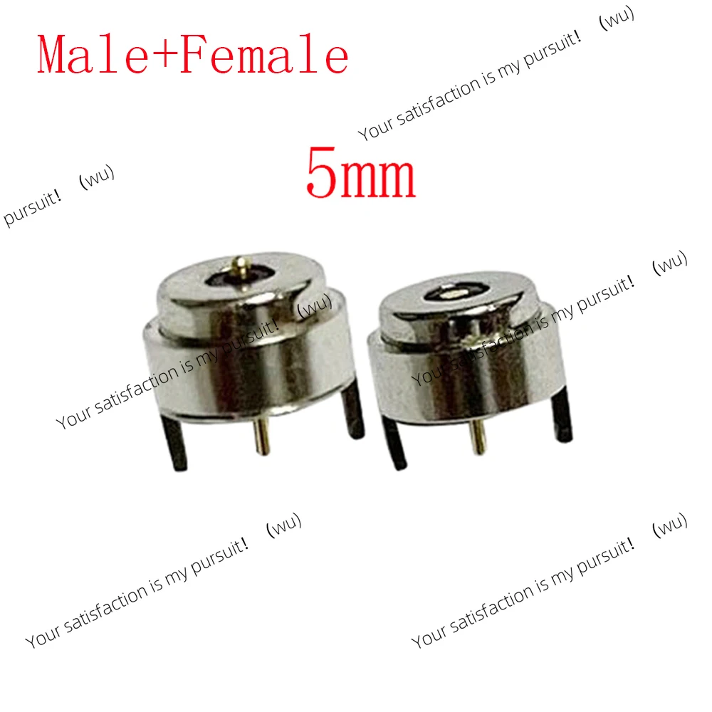 Suitable for spring-loaded magnetic Pogo pin connector, male and female DC power charging probe, magnetic connector 5/8/10/12mm